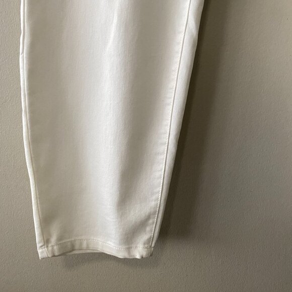 NWT Michel Studio Collection White Cotton Blend Skinny Leg Pants - Picture 5 of 14